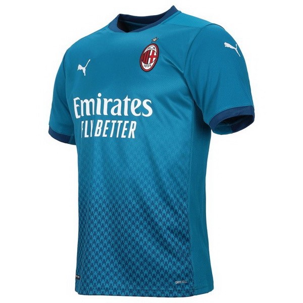 Tailandia Camiseta AC Milan Replica Tercera Ropa 2020/21 Azul